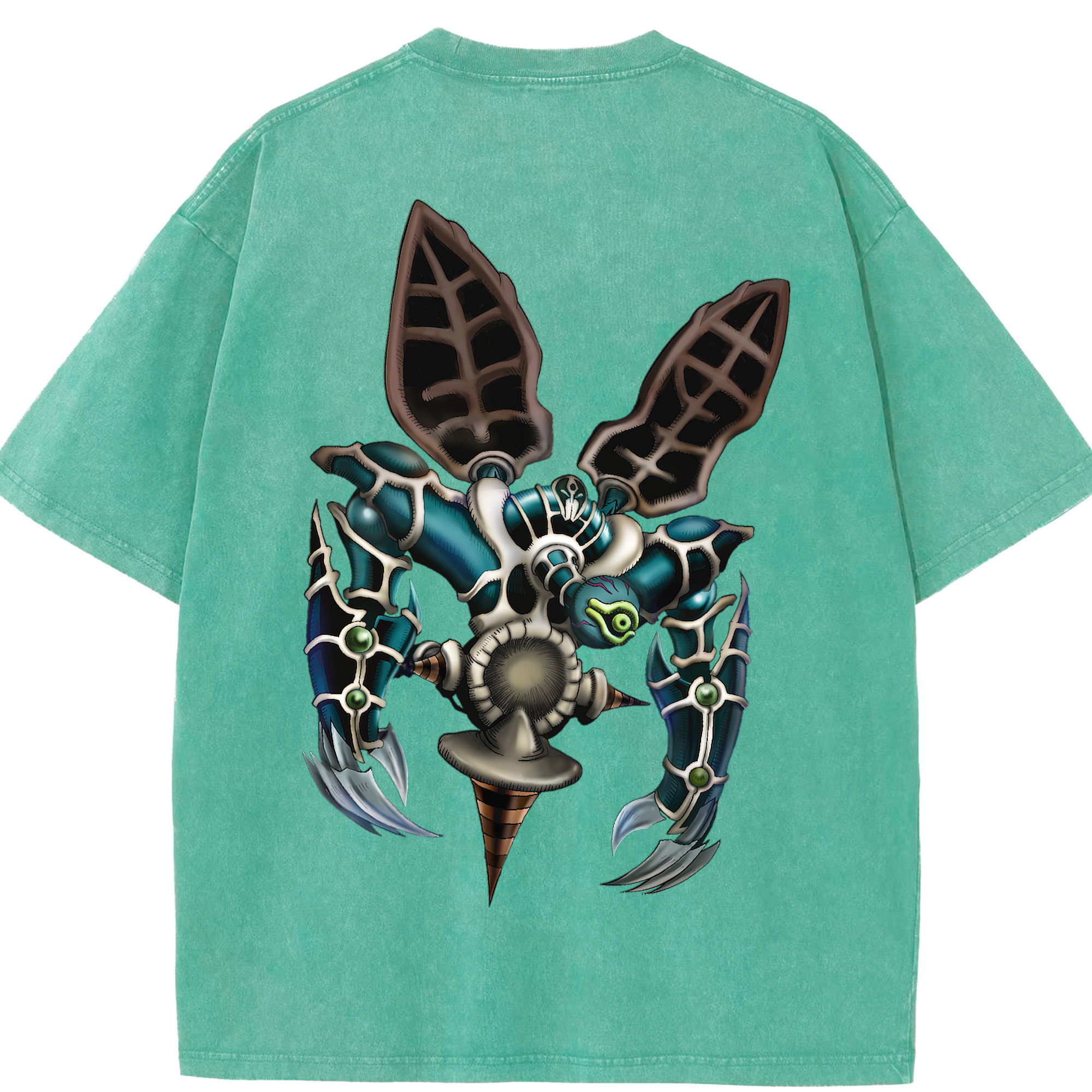 （画像用） 遊☆戯☆王 Yu-Gi-Oh! 綿100% ヴィンテージ風 半袖Tシャツ（背面プリント）